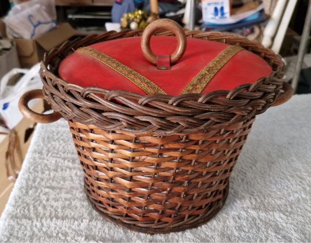Cesta mimbre vintage - Costurero