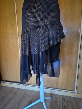 Vestido negro y dorado - M