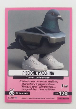 Carta Piccione Macchina - Brainrot