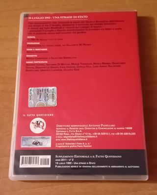 DVD Una strage di Stato (19 Luglio 1992)