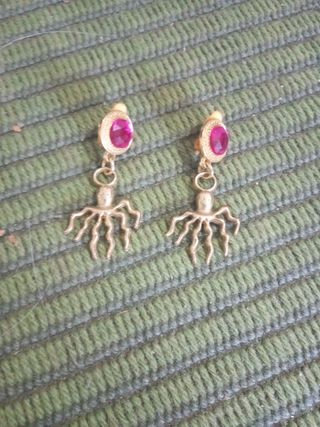 Pendientes vintage pulpo