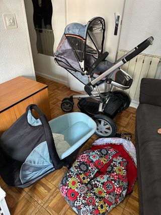 Carrito Quinny 3 ruedas, 2 piezas