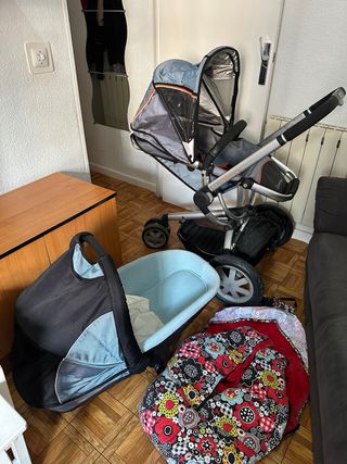 Carrito Quinny 3 ruedas, 2 piezas