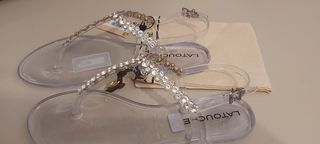 Sandalias Latouche Plata Talla 38
