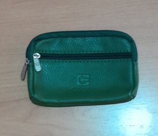 Monedero Piel Verde