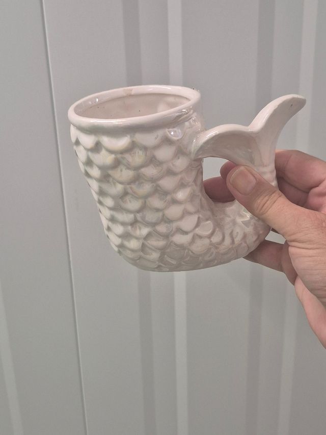 Taza cerámica cola sirena