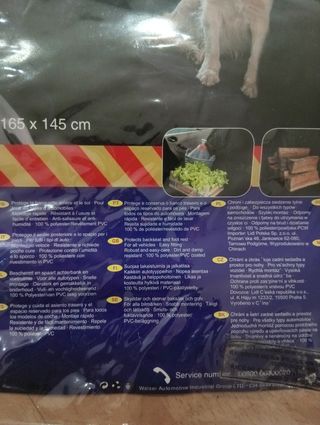 Protector asientos coche mascota 165x145cm