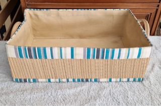 Cesto mimbre almacenaje