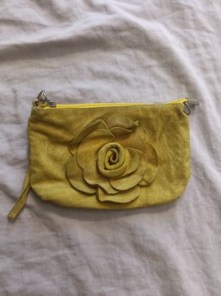 Pochette Velluto Giallo Fiore