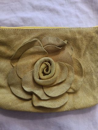 Pochette Velluto Giallo Fiore