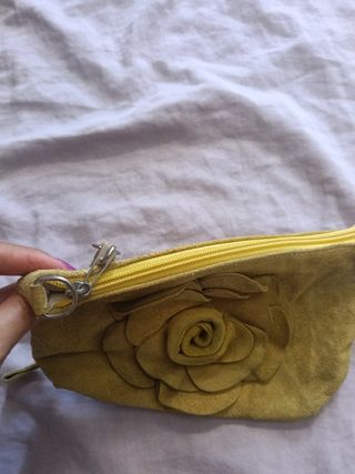 Pochette Velluto Giallo Fiore