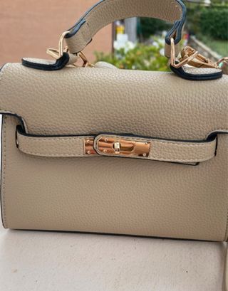 Borsetta a mano beige
