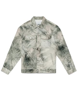 Cazadora vaquera estampado tie dye