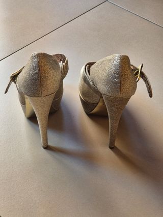 Scarpe oro Anne Michelle