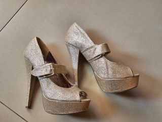 Scarpe oro Anne Michelle