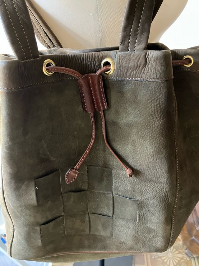 Borsa Guarnieri - Pelle Marrone Verde