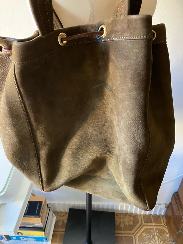 Borsa Guarnieri - Pelle Marrone Verde