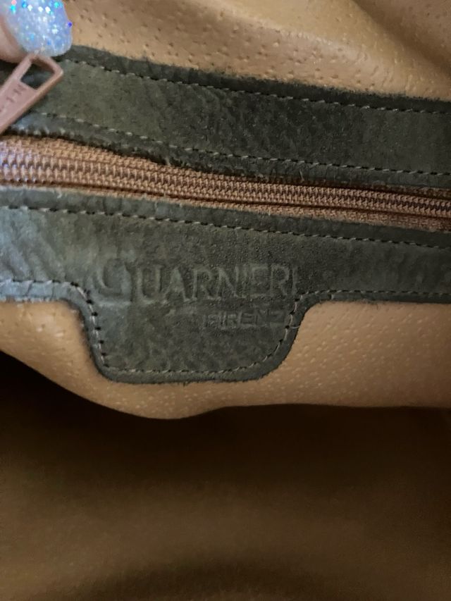 Borsa Guarnieri - Pelle Marrone Verde