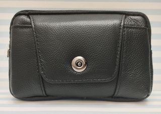 REBAJADA: RIÑONERA DE PIEL MOVIL. FUNDA, BOLSO NEG