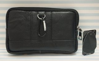 REBAJADA: RIÑONERA DE PIEL MOVIL. FUNDA, BOLSO NEG