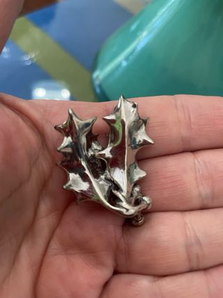 Ramo di  Agrifoglio in Argento