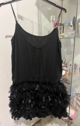 Vestido negro Stradivarius talla S