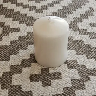 Portavelas mimbre boho marrón