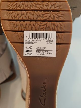 Sandalias Clarks blancas