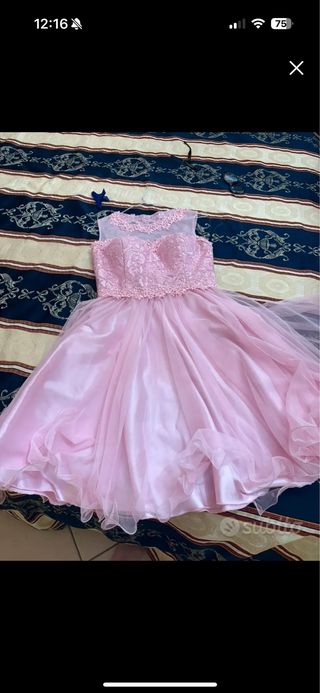 Vestito cerimonia rosa