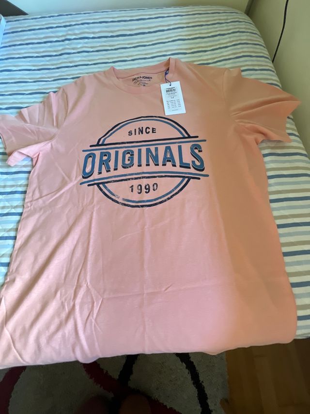 Camiseta Jack & Jones naranja 
Talla M