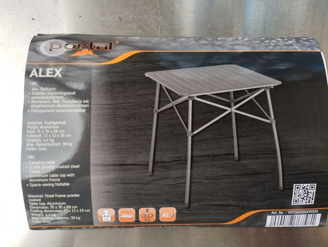Tavolo Campeggio Pieghevole Alex
