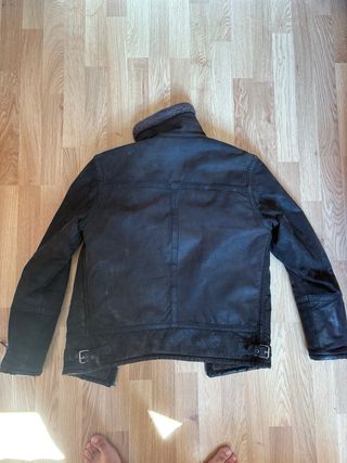 Chaqueta aviador piel marrón