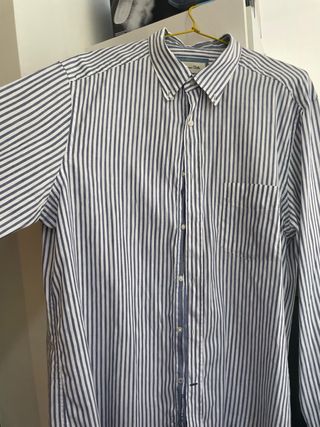 Camisa rayas azul-blanca XXL