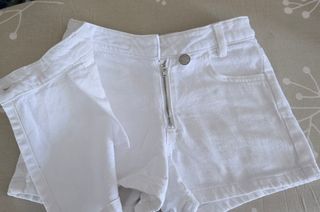 Falda pantalón Zara blanca