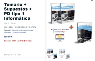 Oposiciones Informática Secundaria 