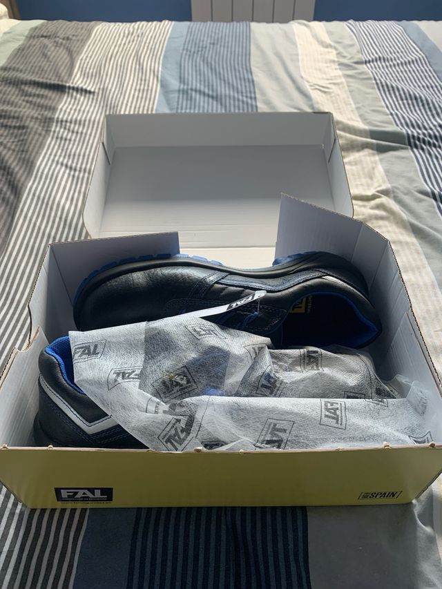 Zapatos seguridad hombre - negros/azules