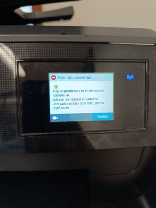 Impresora HP OfficeJet Pro 8710 con fallo
