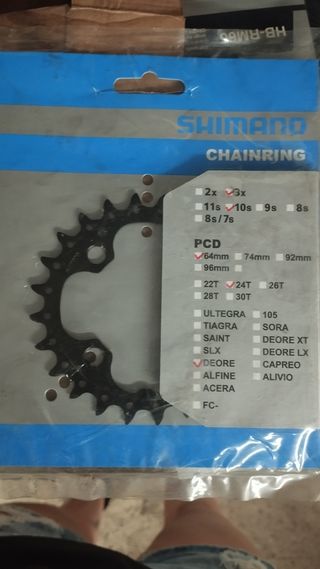 Plato Shimano Deore 24T 64mm