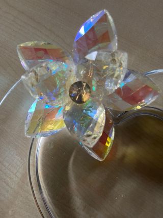 Piatto cuore cristallo Swarovski