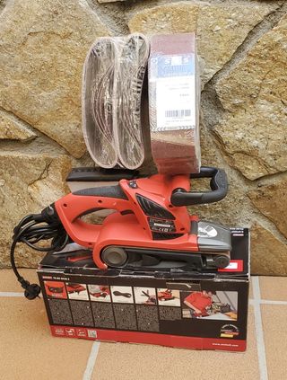 Lijadora banda Einhell + 20 lijas