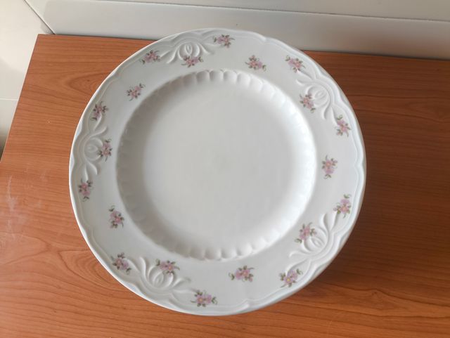 8 Platos Planos Porcelana