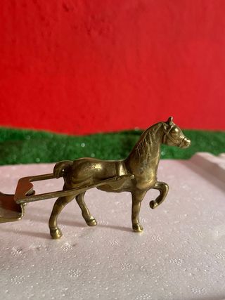 Carruaje miniatura bronce