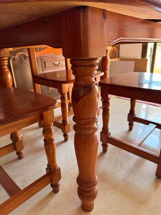 Mesa comedor ovalada madera