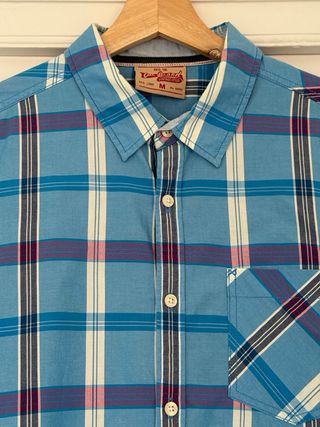 Camisa cuadros vintage M