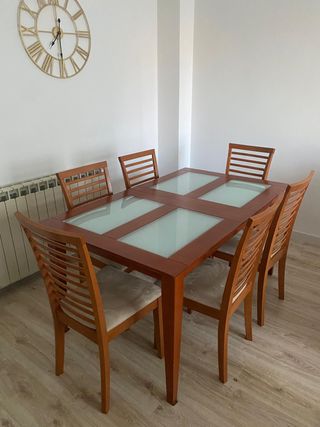 Mesa comedor 6 sillas - Madera