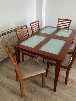 Mesa comedor 6 sillas - Madera