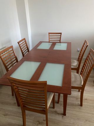 Mesa comedor 6 sillas - Madera