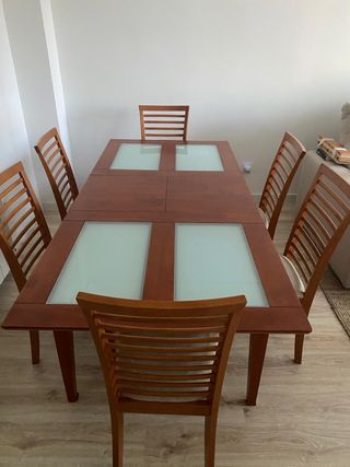 Mesa comedor 6 sillas - Madera