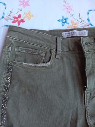 Jeans Olive - Pantalones Largos