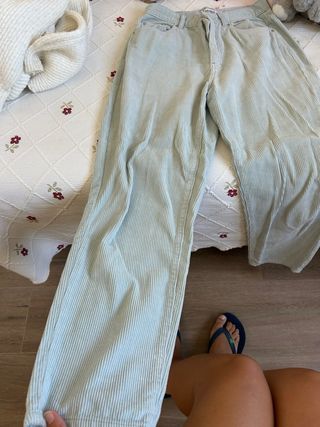 Pantaloni in velluto a coste blu Pull&Bear per neonati - T-M
